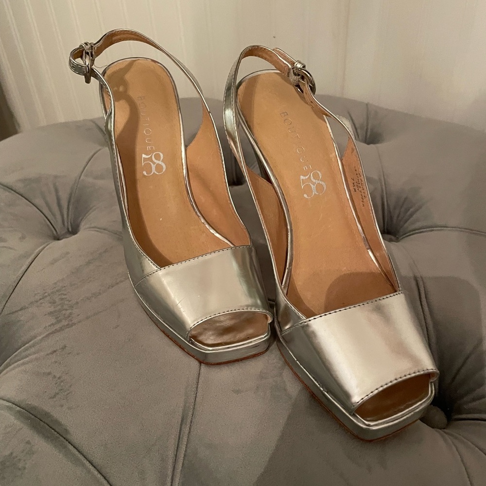 Style 58 Boutique Silver Heels
